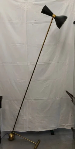 Pamono Diábolo Floor Lamp in the style of Stilnovo, 1960s