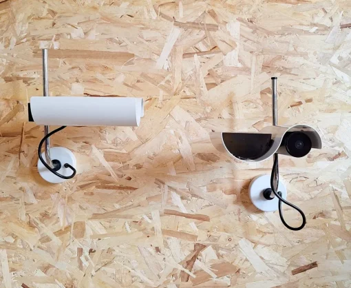 Best Pamono Dim Model Wall Lamps by Vico Magistretti for Oluce, Italy, 1970s, Set of 2