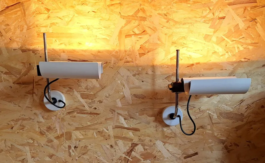 Best Pamono Dim Model Wall Lamps by Vico Magistretti for Oluce, Italy, 1970s, Set of 2