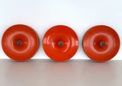 Discount Pamono Disc Wall Sconces in the style of Charlotte Perriand, Germany, 1980s, Set of 3