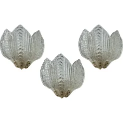 Sale Pamono Divine Butterflies Murano Wall Sconces, 1980s, Set of 3