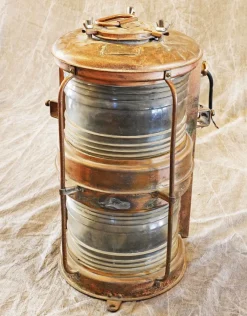 Hot Pamono Dock Lens Boat Deck Light from Norton Sento, 1953