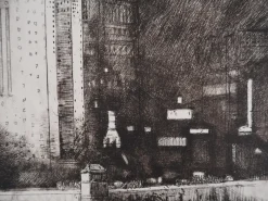 Pamono Donald Shaw Maclaughlan, Chicago, The Wacker Drive, 1931, Original Signed Etching