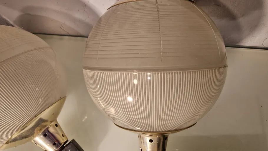 Best Pamono Double Fresnel Glass and Polished Aluminum Wall Light, 1960s