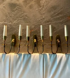 Best Pamono Double Light Wall Lights by Giò Ponti, 1950s, Italy, Set of 3