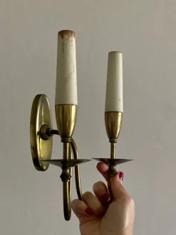 Best Pamono Double Light Wall Lights by Giò Ponti, 1950s, Italy, Set of 3