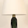Discount Pamono Doublecoated Blue-Green Glass Table Lamp by Carl Fagerlund for Orrefors, 1950s
