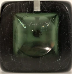 Discount Pamono Doublecoated Blue-Green Glass Table Lamp by Carl Fagerlund for Orrefors, 1950s