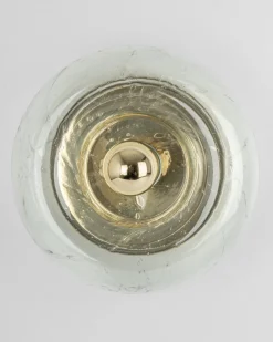 Discount Pamono Doughnut Wall Light in Clear Glass from Doria Leuchten, Germany, 1960s