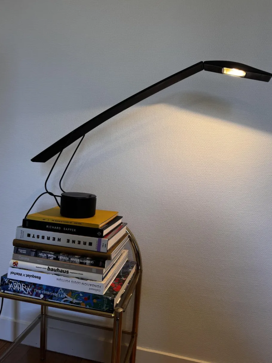 Hot Pamono Dove Desk Lamp by Mario Barbaglia and Marco Colombo, 1980s
