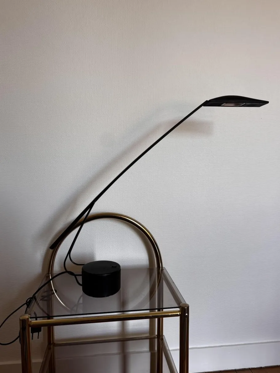 Hot Pamono Dove Desk Lamp by Mario Barbaglia and Marco Colombo, 1980s