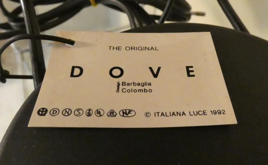 Outlet Pamono Dove Table Lamp by Mario Barbaglia & Marco Colombo for Italiana Luce, 1980, Set of 2