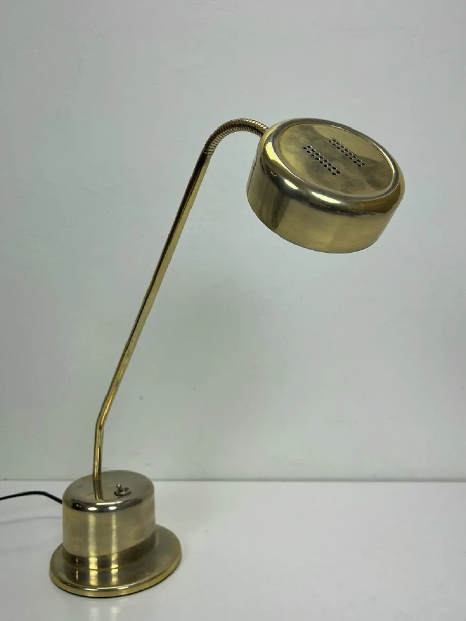 New Pamono Dutch Brass Desk Lamp by Vrieland, 1970s