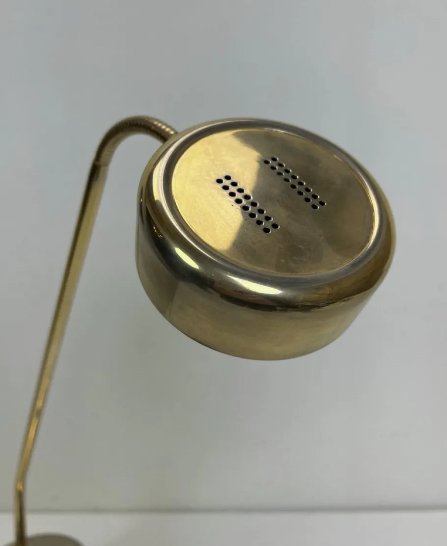 New Pamono Dutch Brass Desk Lamp by Vrieland, 1970s