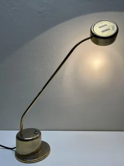 New Pamono Dutch Brass Desk Lamp by Vrieland, 1970s
