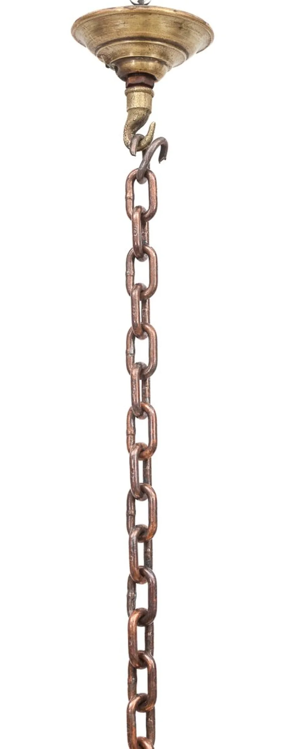 New Pamono Dutch Brass 8-Light Chandelier