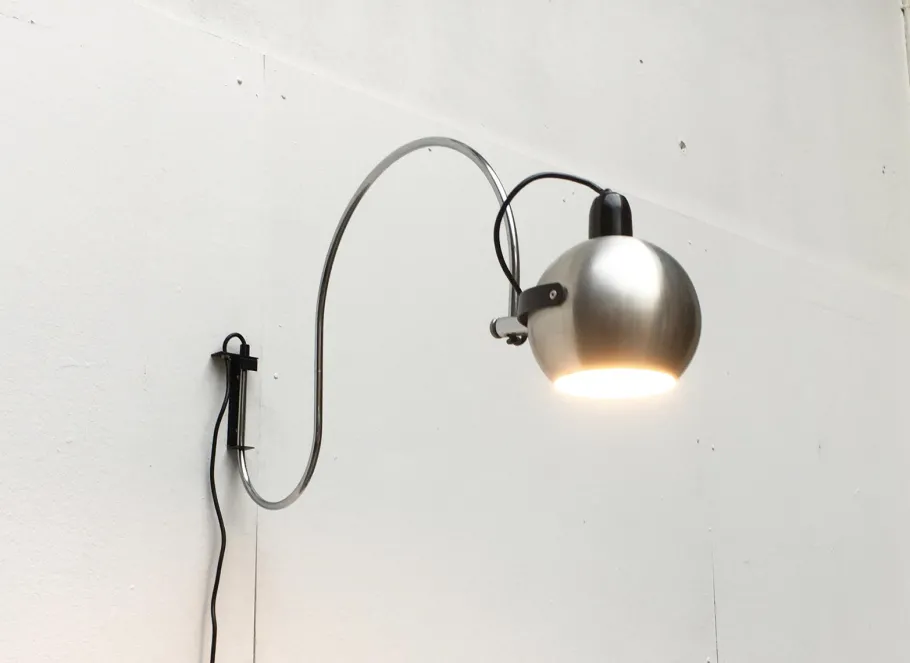 Best Pamono Dutch Mid-Century Space Age Wall Lamp from Anvia