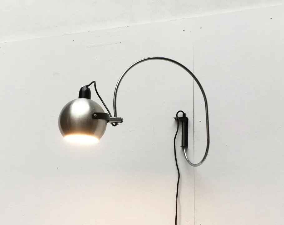 Best Pamono Dutch Mid-Century Space Age Wall Lamp from Anvia