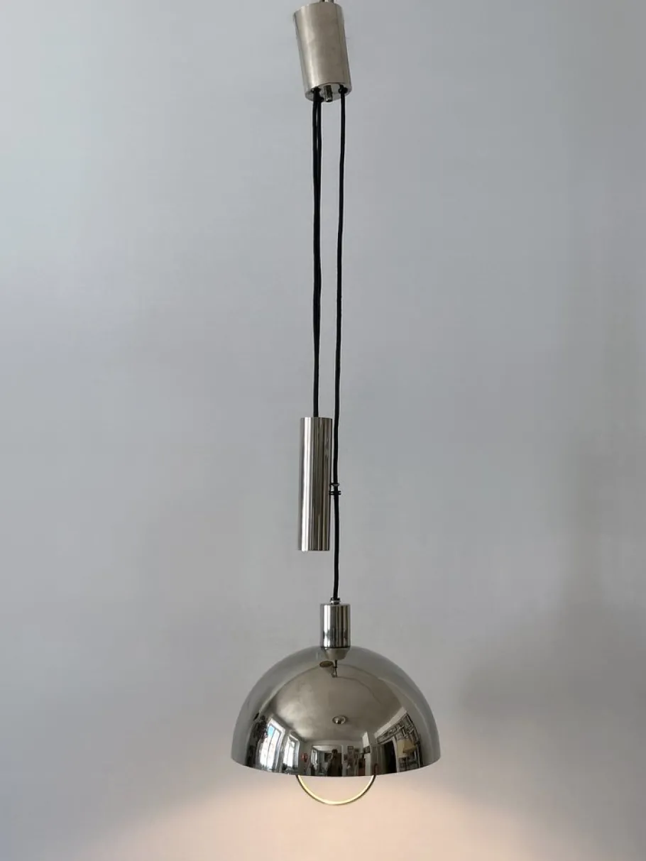 Hot Pamono Early Bauhaus Pulley Pendant Lamp HMB 25/300 by Marianne Brandt for Tecnolumen, 1980s