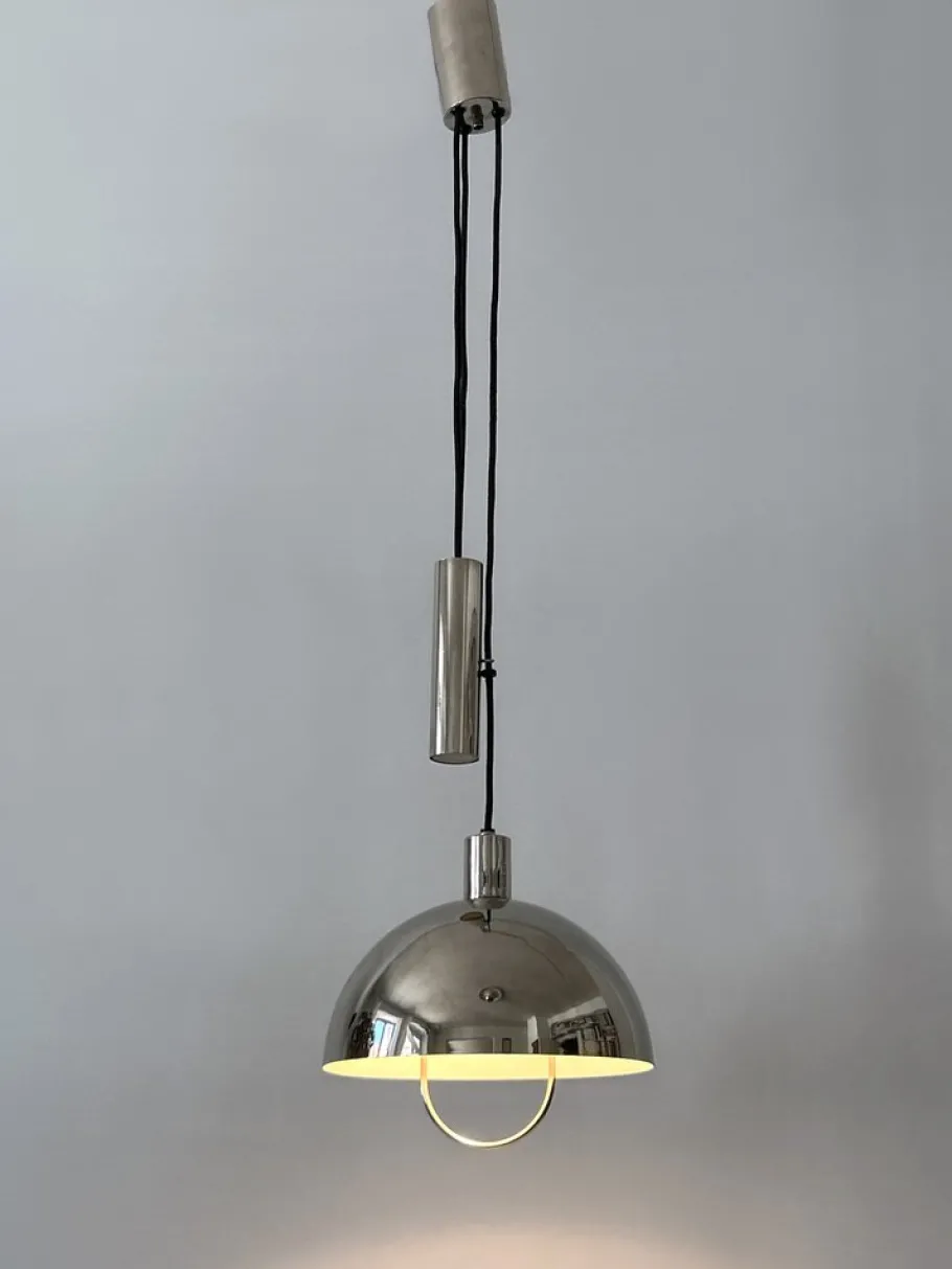 Hot Pamono Early Bauhaus Pulley Pendant Lamp HMB 25/300 by Marianne Brandt for Tecnolumen, 1980s