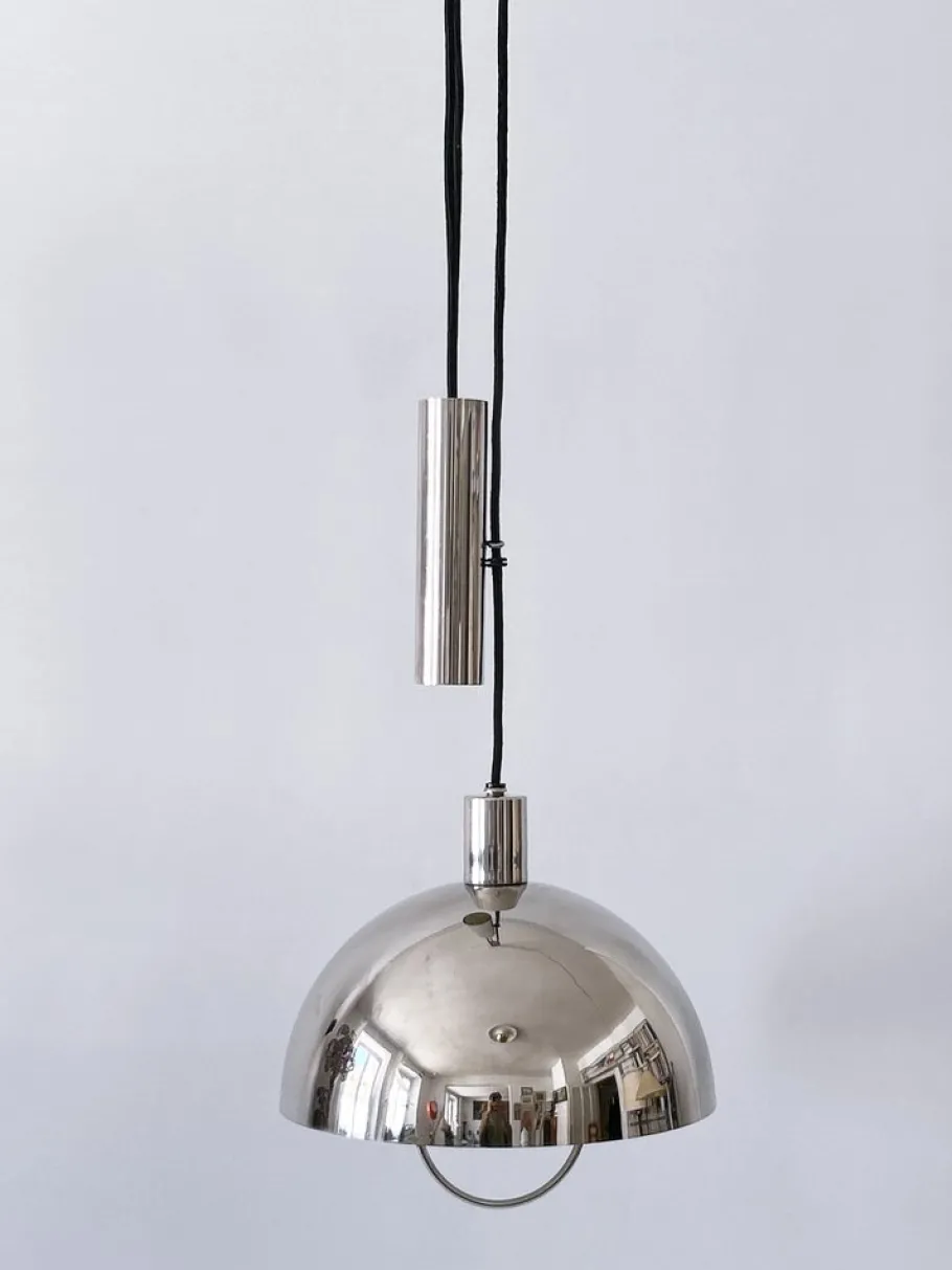 Hot Pamono Early Bauhaus Pulley Pendant Lamp HMB 25/300 by Marianne Brandt for Tecnolumen, 1980s