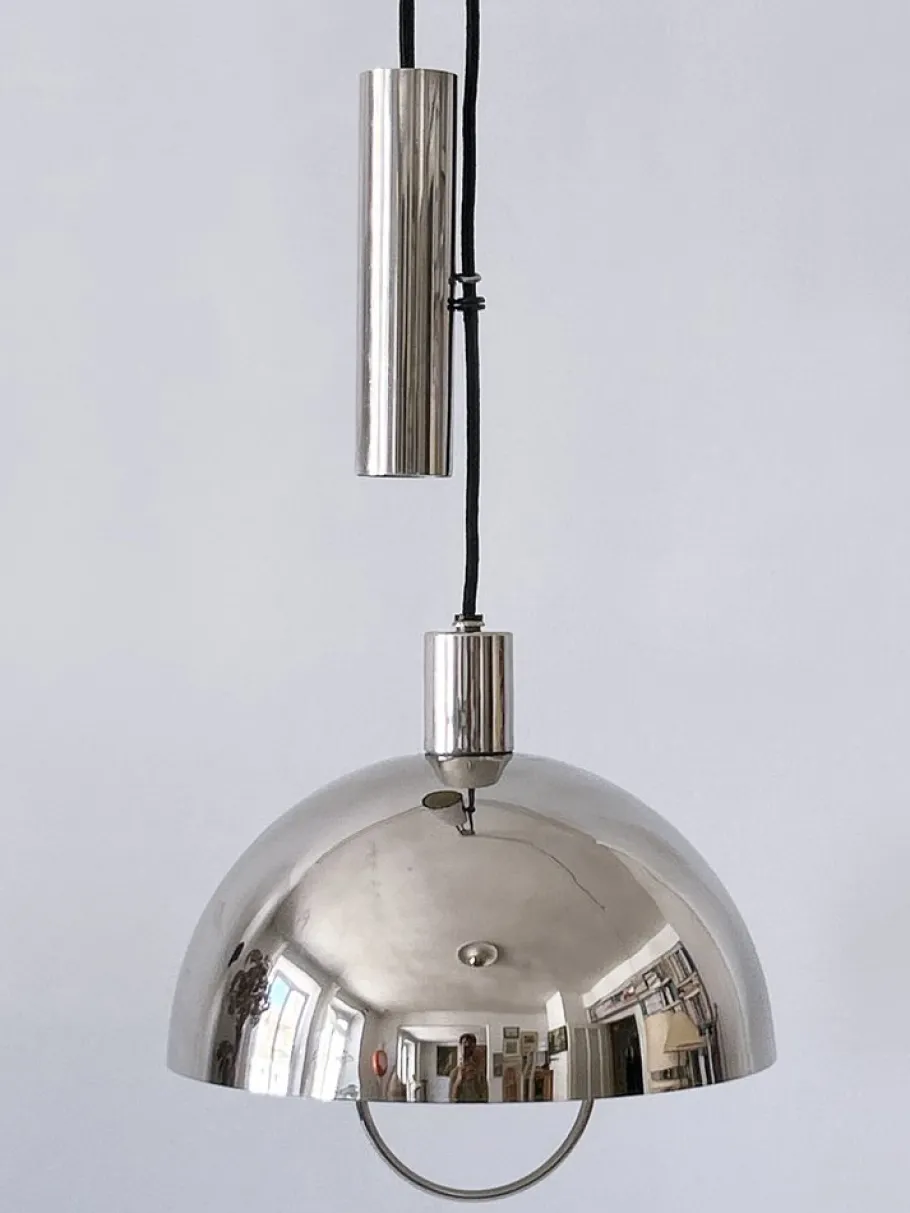 Hot Pamono Early Bauhaus Pulley Pendant Lamp HMB 25/300 by Marianne Brandt for Tecnolumen, 1980s