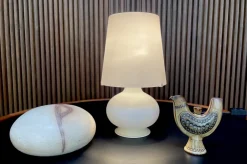 Pamono Early Edition Small Glass Table Lamp by Max Ingrand for Fontana Arte, Italy, 1960s