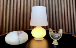 Pamono Early Edition Small Glass Table Lamp by Max Ingrand for Fontana Arte, Italy, 1960s