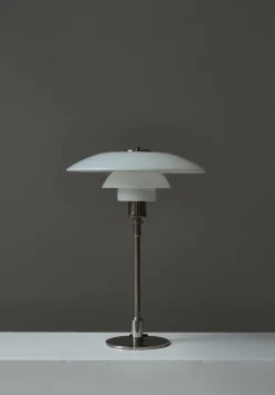 Outlet Pamono Early Pat. Appl. PH-Lamp Table Lamp in Chromed Brass attributed to Poul Henningsen for Louis Poulsen, 1927