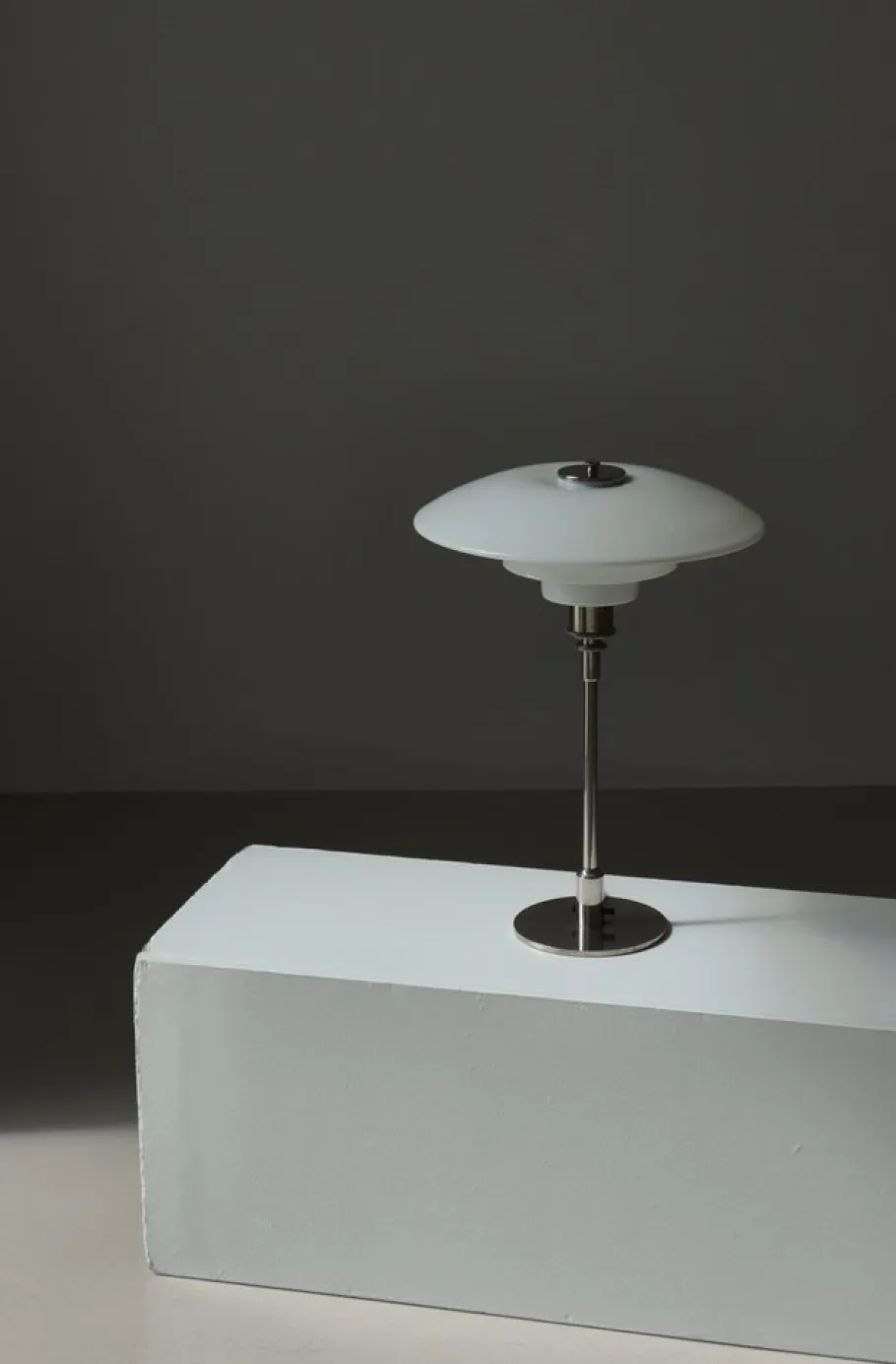 Outlet Pamono Early Pat. Appl. PH-Lamp Table Lamp in Chromed Brass attributed to Poul Henningsen for Louis Poulsen, 1927