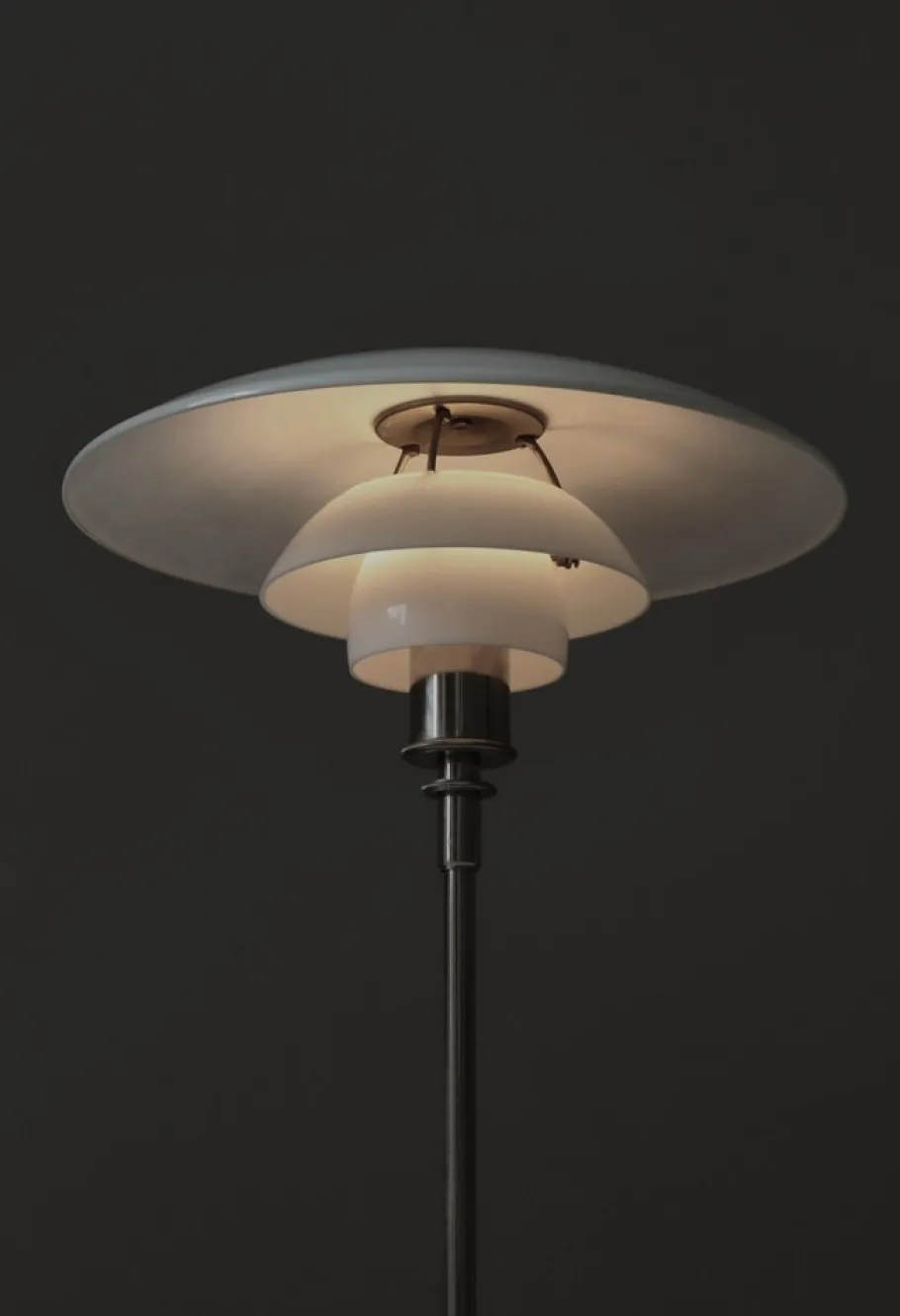 Outlet Pamono Early Pat. Appl. PH-Lamp Table Lamp in Chromed Brass attributed to Poul Henningsen for Louis Poulsen, 1927