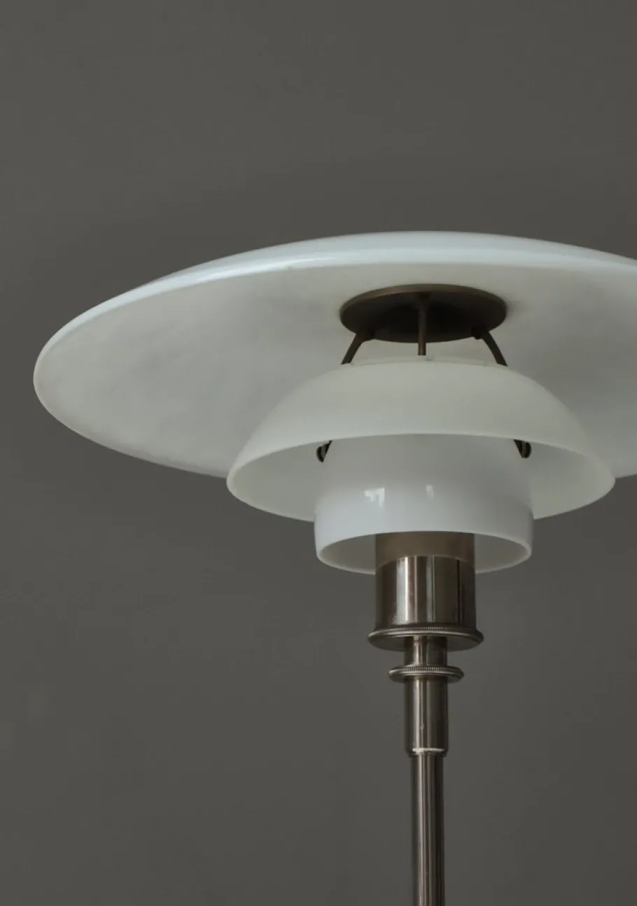 Outlet Pamono Early Pat. Appl. PH-Lamp Table Lamp in Chromed Brass attributed to Poul Henningsen for Louis Poulsen, 1927