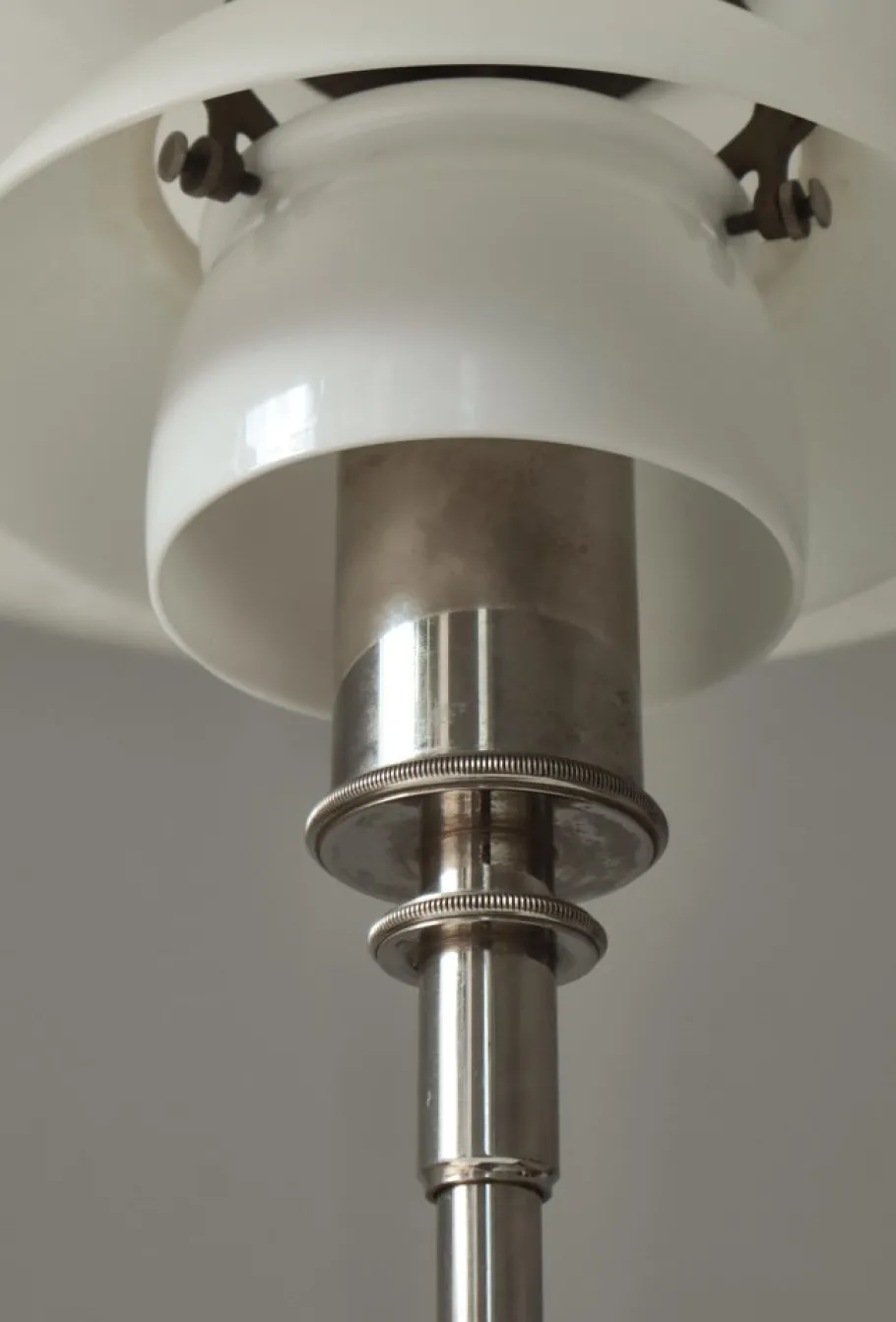 Outlet Pamono Early Pat. Appl. PH-Lamp Table Lamp in Chromed Brass attributed to Poul Henningsen for Louis Poulsen, 1927