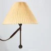 Discount Pamono Early Table and Wall Lamp Model 306 in Brass with Original Paper Shade by Kaare Klint, 1940s