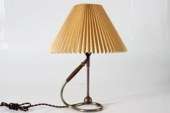 Discount Pamono Early Table and Wall Lamp Model 306 in Brass with Original Paper Shade by Kaare Klint, 1940s