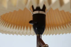 Discount Pamono Early Table and Wall Lamp Model 306 in Brass with Original Paper Shade by Kaare Klint, 1940s