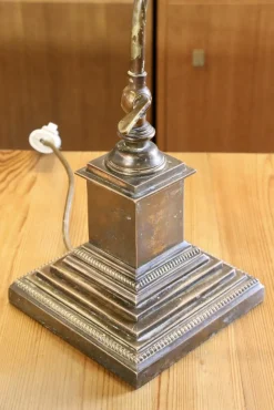 Online Pamono Early 20th Century Edwardian Brass Bankers Desk Lamp, 1900s