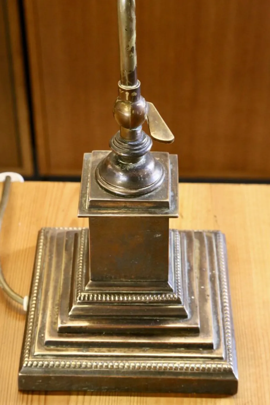 Online Pamono Early 20th Century Edwardian Brass Bankers Desk Lamp, 1900s