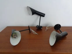 Clearance Pamono Early Visor Wall Lamps by Arne Jacobsen for Louis Poulsen, Denmark, 1950s, Set of 3
