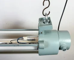 Clearance Pamono East German Industrial Fluorescent Tube Light from Leuchtenbau Wittenberg, 1980s