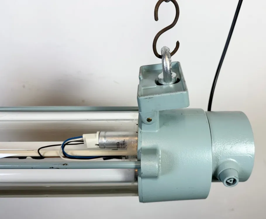 Clearance Pamono East German Industrial Fluorescent Tube Light from Leuchtenbau Wittenberg, 1980s