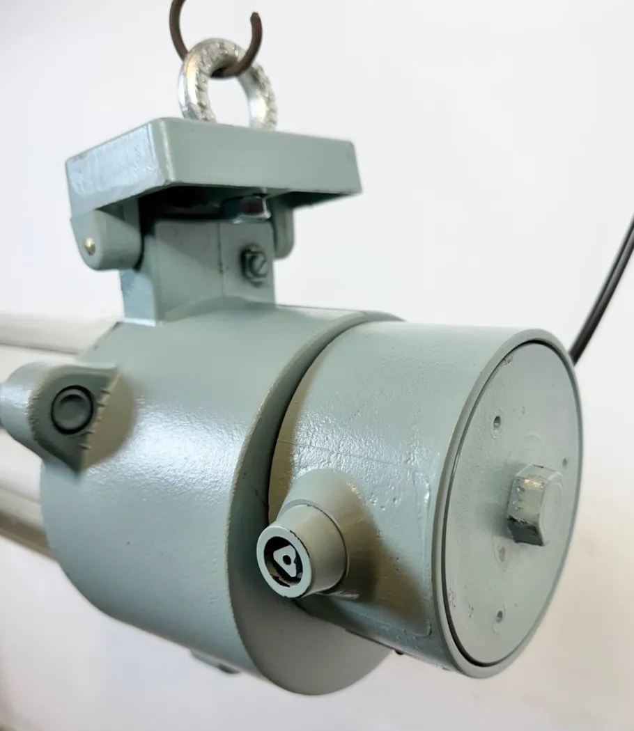 Clearance Pamono East German Industrial Fluorescent Tube Light from Leuchtenbau Wittenberg, 1980s