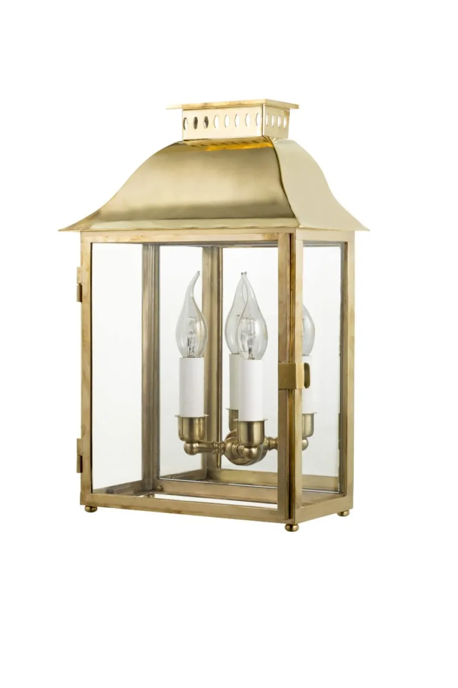Outlet Pamono Eden English Natural Brass Lantern from Il Bronzetto