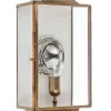 Hot Pamono Eden Rectangular Brass Wall Lantern from Il Bronzetto