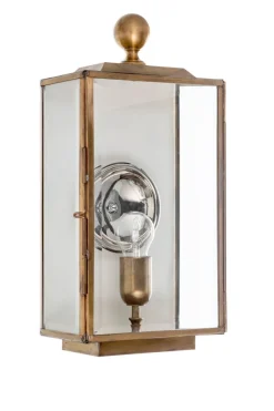 Hot Pamono Eden Rectangular Brass Wall Lantern from Il Bronzetto