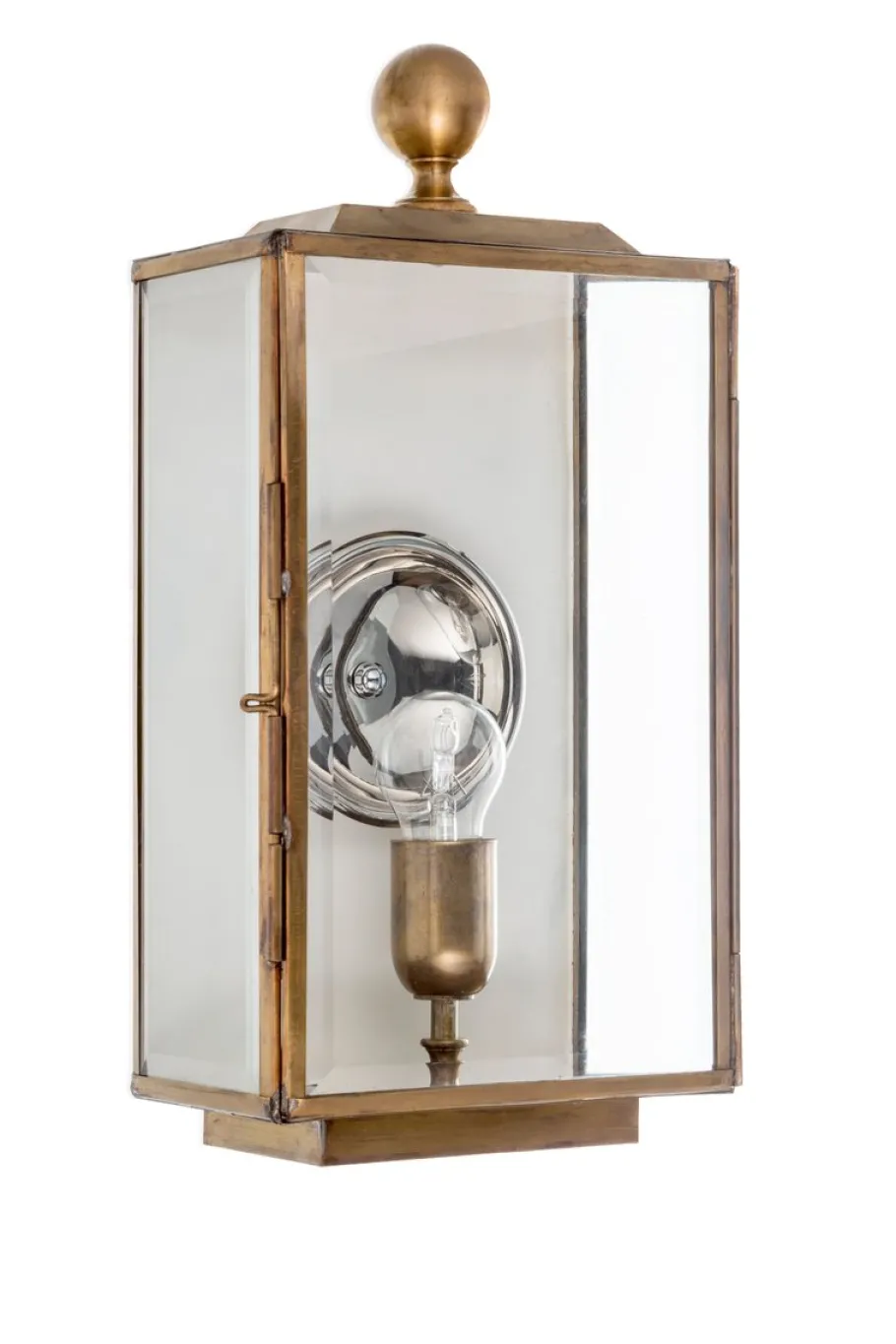 Hot Pamono Eden Rectangular Brass Wall Lantern from Il Bronzetto