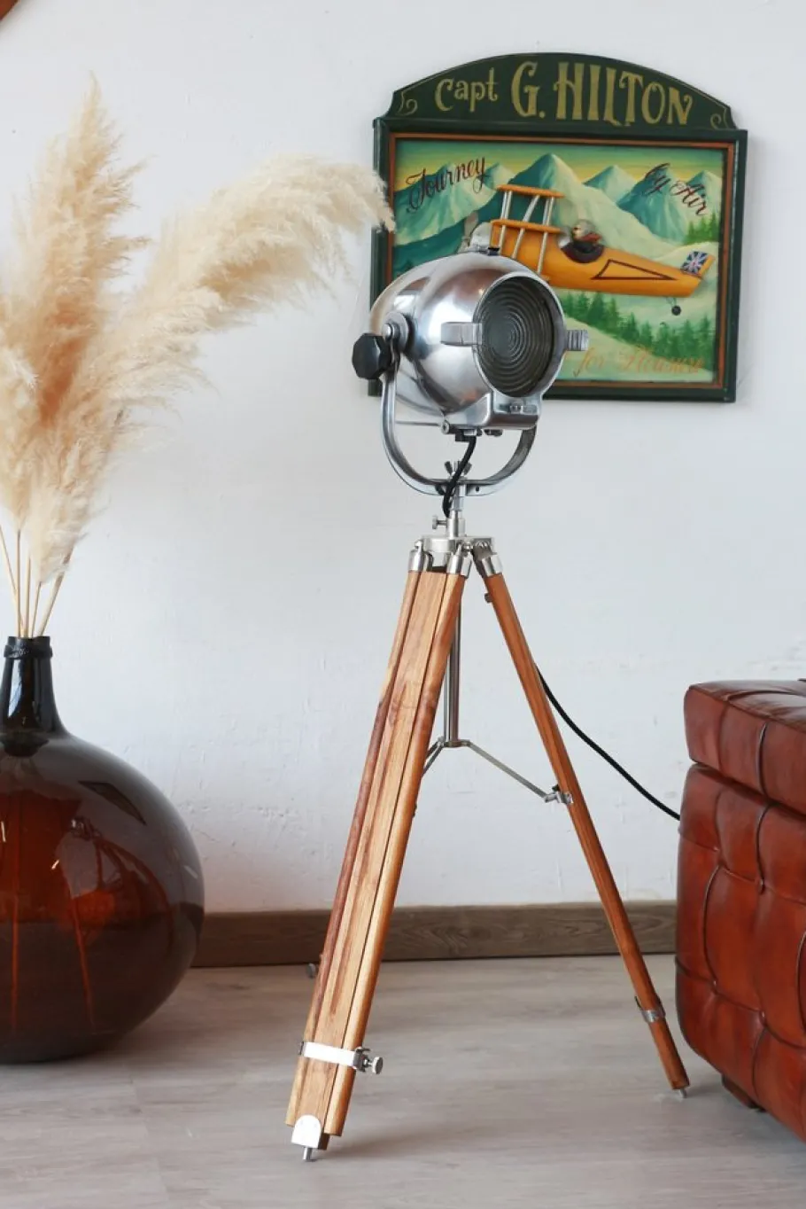 Hot Pamono Egg Shape Theater Spotlight by Morgan McLleod, 1950s