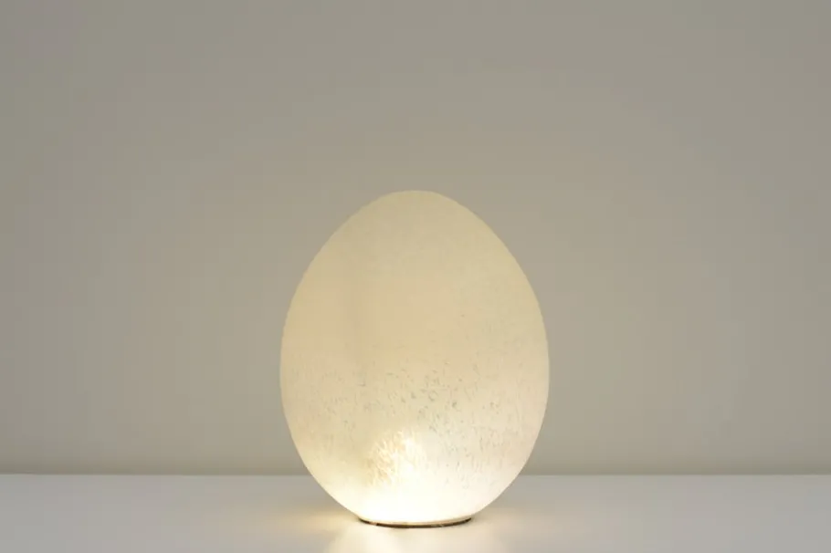 Clearance Pamono Egg Table Lamp by Domec Luminaires, France, 1980s