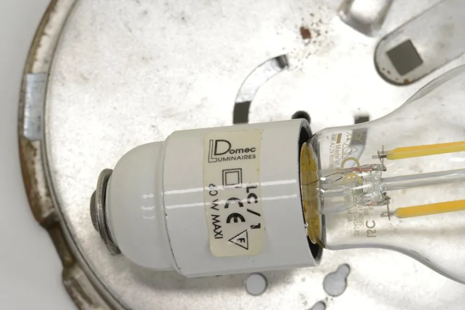 Clearance Pamono Egg Table Lamp by Domec Luminaires, France, 1980s