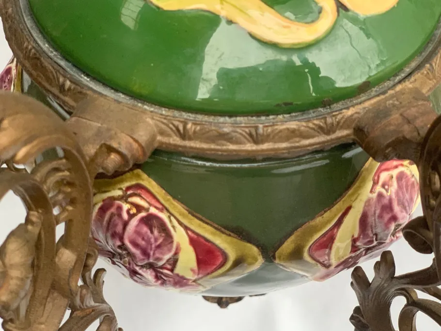 Clearance Pamono Electric and Candle Lamp, 1900s